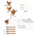 4pack Chicken Roosting Bars with Conectors, Adjustable & Replaceable Wood Bar (13" L) - size: 4pack Bars