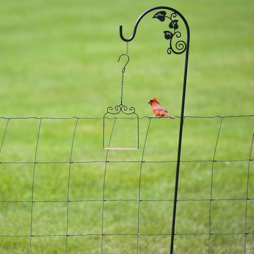 Metal Frame Hummingbird Swings and Perches with Wooden Dowel Black Bird Swing Outdoor Bird Perch Humming Bird Swing (2PK Different) - style: 2PK different
