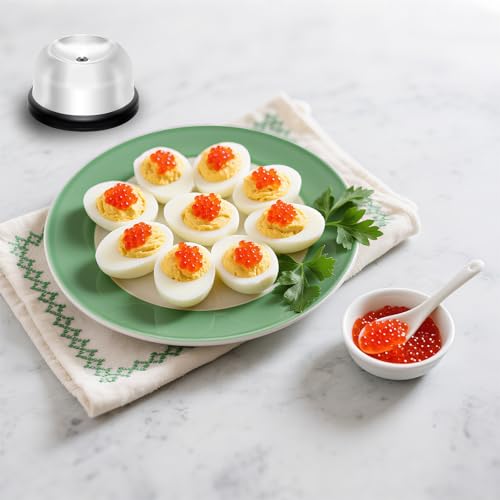 Egg Piercer for Boiling & Baking, Stainless Steel Egg Puncher with Spring-Loaded Needle & Non-Slip Base, Prevents Cracking for Perfect Hard/Soft Boiled Eggs, Eggshell Peeler Tool (Black) - color: Black