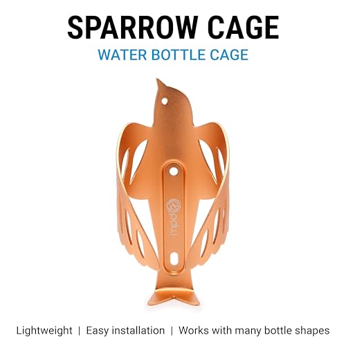 Portland Design Works Water Bottle Cage - Lightweight Water Bottle Holder for Bikes, Sparrow Cage, Copper - style: Sparrow Cage - Copper