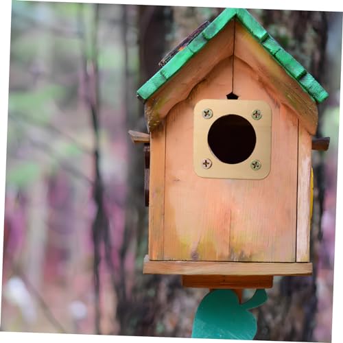 GANAZONO 8 Pcs Metal Bird House Predator Guards House Hole Protector for Birdhouses Sturdy Copper Entrance Protectors