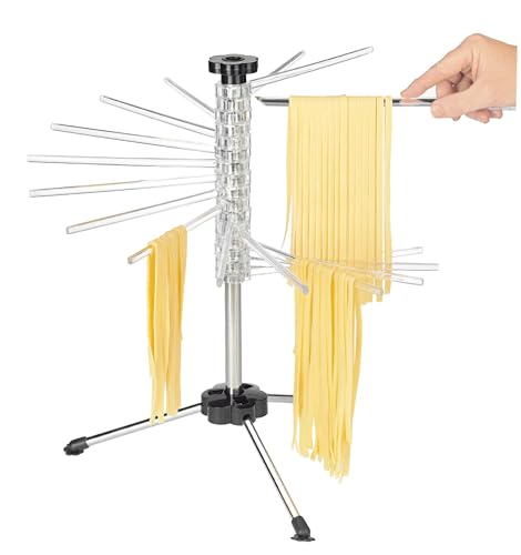 Fantes Collapsible Pasta Drying Rack, Clear, Holds up to 4.5-Pounds, The Italian Market Original since 1906 - color: Clear