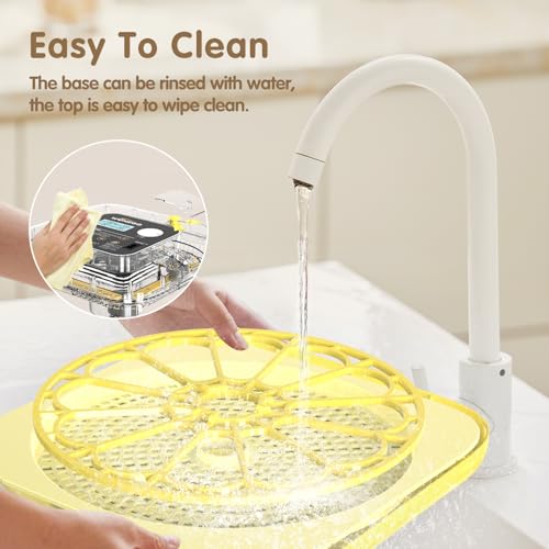 HOWOOlUA 12 Egg Incubator for Hatching Eggs with Auto Turn, Temp & Humidity Control, Built-in Candler Large Capacity Egg Incubator for Chicken Duck Goose Eggs (Yellow)