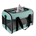 Cat Carrying Case - Pet Carrier, Up to 30Lbs Soft Sided Protable and Breathabl Pet Travel Carrier, Pet Travel Carrier Removable Fleece Pad, Collapsible for Large Cats Small Dogs(X-Large, Green) - color: green, size: 20.0"L x 13.0"W x 13.0"H