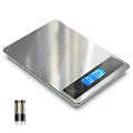 Food Scale 22lb Digital Kitchen Scale for Cooking Baking | 1g/0.1oz Precise Graduation, Backlit LCD, Tare Function, Weight Grams and oz, Easy Clean Stainless Steel and Tempered Glass - color: Silver