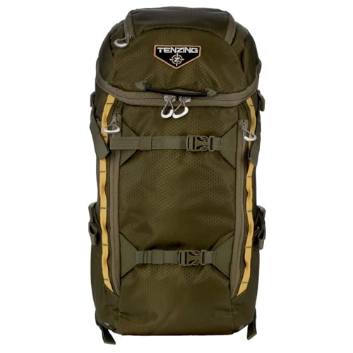 TENZING 1500 Whitetail Day Pack, Olive Green Ultra-Durable Hunting Backpack with 4 Compartments & 10 Organizational Pockets Camo Backpack for Hunting Gear and Equipment - color: Olive Green