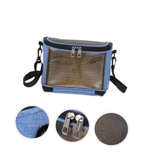 Transparent Capacity Parrot Carrier Bag with Adjustable Crossbody Strap Scratch-Resistant and Breathable Mesh Top for Comfortable Bird Travel and Outdoor Use
