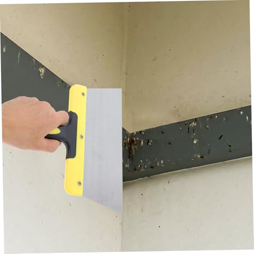 TOYANDONA Large Stainless Steel Bird Droppings Scraper Tool Durable Bird Poop Cleaner with Ergonomic Handle for Bird Cage Cleaning and Maintenance