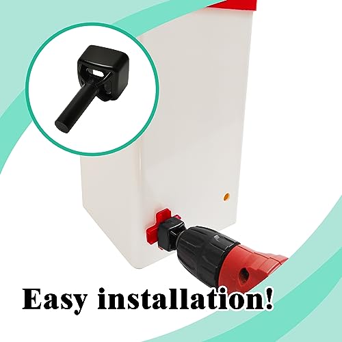 6pcs Chicken Nipple Waterer Horizontal Automatic Poultry Nipples Horizontal Side Mount Chicken Drinkers (1spt, 6pcs)