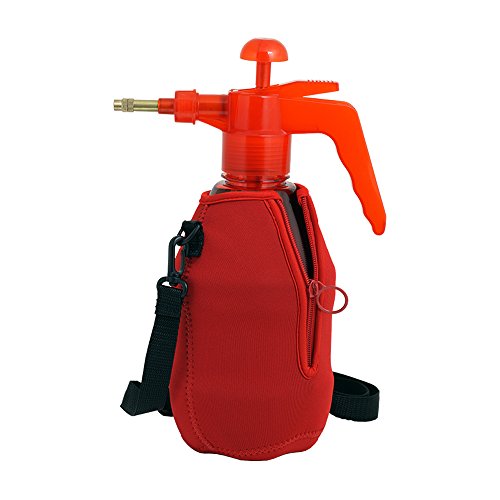 (Ultra Cool™ XLS) USA Misters 1.5 Liter Mister & Sprayer Personal Water Pump with Full Neoprene Jacket and Built-in Carrying Strap - color: Red