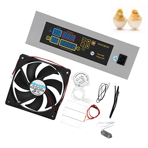 HEEPDD Automatic Poultry Egg Incubator with Temperature Control, Egg Turner for Chicken, Quail, Duck, Goose Hatching, US Plug