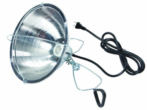 Little Giant® Brooder Reflector Lamp | Heat Lamp for Baby Chicks | 10.5 inch | 250 Watt | Egg Heat Light