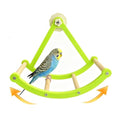 Bird Perch Toy, Interactive Rocking Parakeet Swing and Perch Combo, Wooden Exercise Wheel Bird Cage Accessories, Intelligence Puzzle Toy for Parrot, Budgies, Cockatiel, Conure, Lovebirds