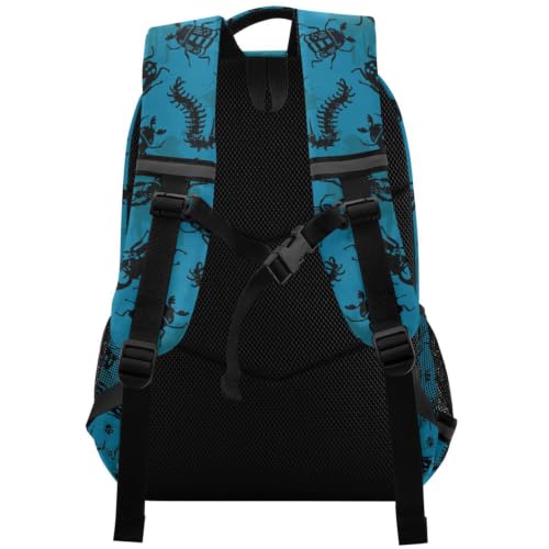 Kids Bugs Backpack for Boys Girls School Bags | Elementary Middle, Travel Daypack Lightweight Waterproof with Reflective Strip - color: Bugs 02
