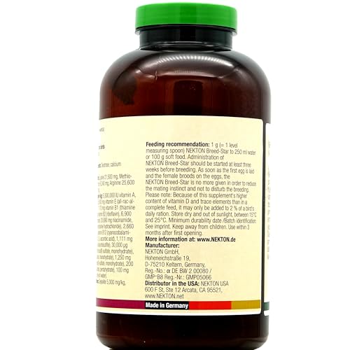 Nekton Breed-Star Breeding Supplement for Birds 600g / 21.16oz, Off White - size: 600g