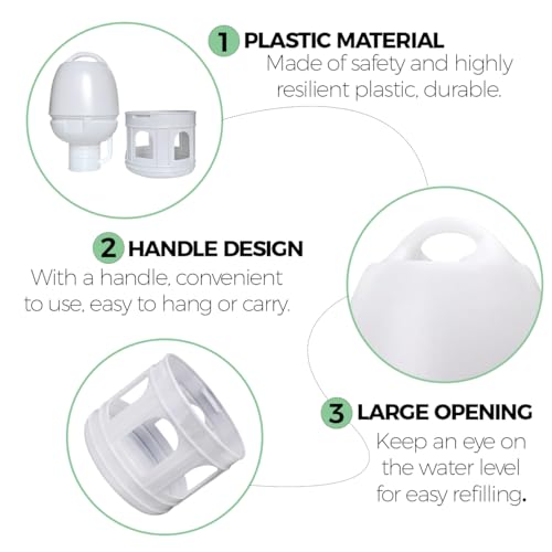 Bird Water Drinker, Pigeon Water Feeding Plastic Drinker Dispenser, 5L Pigeon Pet Water Pot Container, Water Automatic Feeders Dispenser Supplies