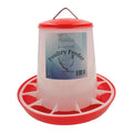 Large Chicken Feeder 5-Pound Capacity for All Poultry | Durable Feeding Container with Carrying Handle for Chickens, Ducks, Turkeys, Quail, Baby Chicks, Turkeys and More - size: 5 Pounds