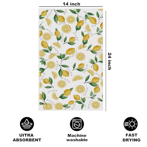 Jztco Funny Trump Kitchen Towel, Lemon Gifts Reusable Hand Towels-02 | Absorbent Microfiber Dish Cloth Tea Towels for Kitchen Home Decor, Anti Trump Gifts for Women 14x24 Inch - color: Multi 1612