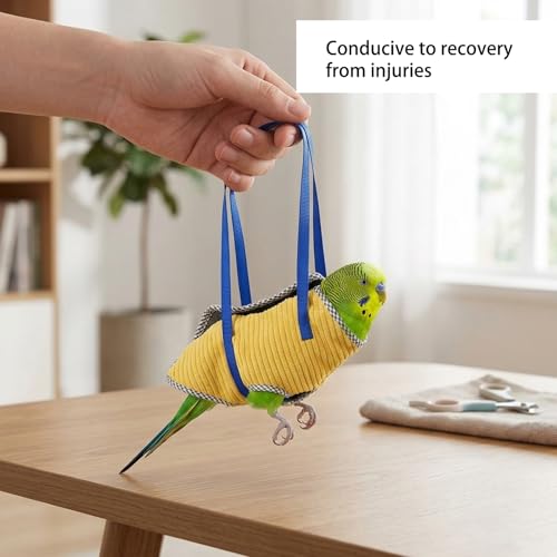 Comfortable Fabric Design Bird Diaper Flight Suit for Small Medium Parrots, Easy to Use Bird Leash for Outdoor Activities, Durable and Secure Bird Walking Accessory