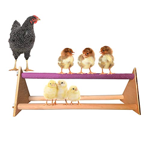 Chicken Perch Chick Wood Stand for Hens Handmade Chicken Swing Bird Perch Stand Toy for Hens Roosters Large Bird Parrot Macaw