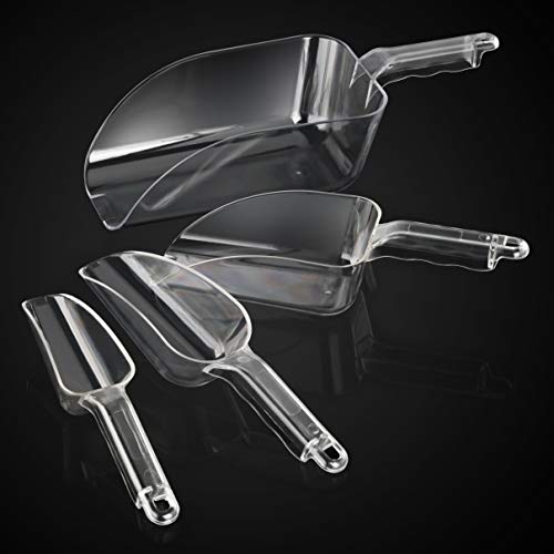 New Star Foodservice Commercial Grade Polycarbonate Plastic Utility Ice Scoop, Clear, 6 oz - color: Clear, size: 6 oz.