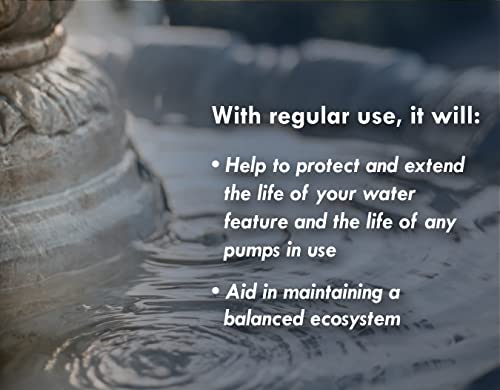 Sanco Bird Bath & Fountain Maintenance, Fast-Acting Enzyme-Based Formula Will Extend The Life of Your Water Feature, Aid in Maintaining a Balanced Ecosystem, 16 oz - size: 16 ounces
