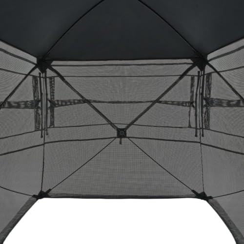 Pop-Up Ground Hunting Shelter Tent, 270° One-Way See Through Spacious Shelter with Silent Zipper Door and Carrying Bag, Waterproof Fabric, Suitable for Deer, Turkey Woodland Hunting