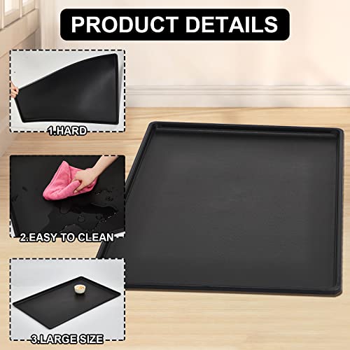 2 Pcs 36" Dog Crate Tray Replacement Dog Crate Pan Kennel Bottom Tray Replacement Plastic Bottom Pan Easy to Clean, Easy to Assemble, Ideal for Potty Training-Perfect for Pet Crates, Black - size: 36"