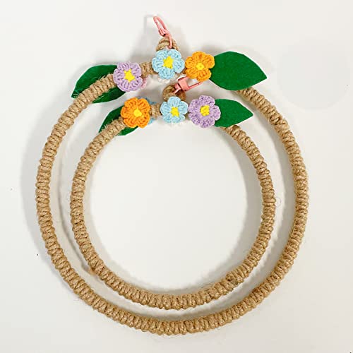 La La Pet® Bird Rope Swing with Hanging Hook Bird Rope Perch Bird Swing Perch Bird Perch Stand Bird Cage Toy for Parrot Budgie Parakeet Cockatiel Cockatoo Conure Small - color: Small