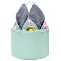 Easter Basket Easter Egg Hunting Basket Easter Bunny Basket Candy Egg Basket Gift Buckets Seersucker Egg Basket Bags for,Personalized Bags - color: B-Mint