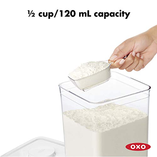 OXO Good Grips POP Container 1/2 Cup Scoop, Clear