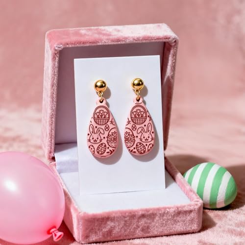 CHGCRAFT 4 Sheets Easter Bunny Clay Texture Mat Easter Basket Pattern Polymer Clay Texture Sheets DIY Tools for Pottery Earring Jewelry Making Stamp Engraving Machines, 3.9x2.6inch - style: Bunny and Basket