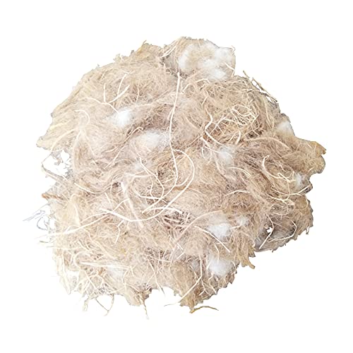 YJJKJ Natural Mixing Nesting Material Pads for Bird Nest, Bird Nest Nesting Liners Great for Nest Building and Hideouts (80G / 2.8OZ)