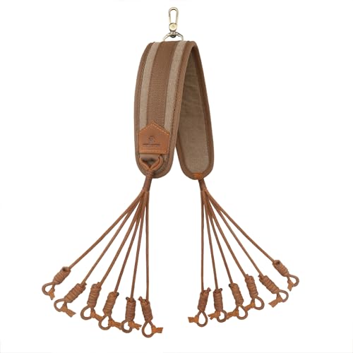 WAYNE'S DOG Canvas Bird Game Carrier, Waterfowl Dove Small Animal Game Carrier Hanger Tote Shooting Accessories (Brown) - color: Brown