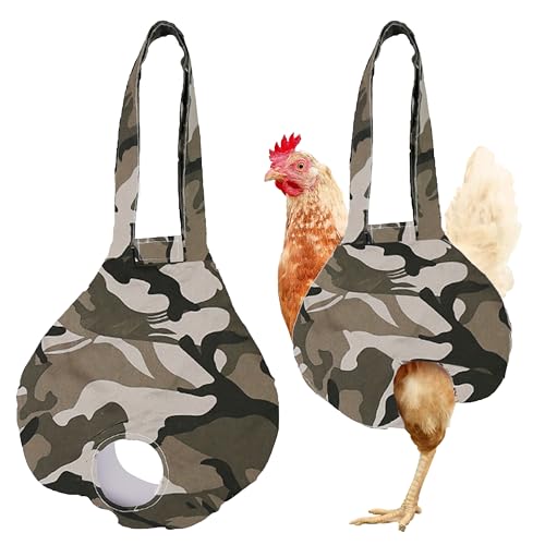 Chicken Holder Bag Chicken Medic Bag Chicken Carrier with Handle Chicken Supplies Catching Hand Bag for Hen Rooster Poultry Chicken Transport (Camouflage (1 Pack)) - color: Camouflage (1 Pack)