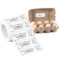 500 Pcs Please Return Egg cartons Stickers 1*2.64" Self-Adhesive Waterproof | Egg cartons Labels for Eggs Packaging Chicken Containers & Farmers Market Supplies - style: Return Egg cartons Stickers