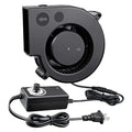 97mm x 33mm Small Centrifugal Blower Cooling Fan, Dual Ball 12V | with 110V–220V AC Variable Speed, High CFM Squirrel Cage Fan for Car Amp,Electronic Ventilation, DIY Inflatable Replacement - style: 97mm X 33mm