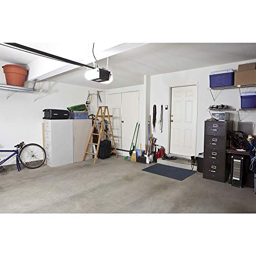 VersaTex Multi-Purpose Rubber Floor Mat for Indoor or Outdoor Use, Utility Mat for Entryway, Home Gym, Exercise Equipment, Tool Box Liner, Garage, Under-Sink, Patio, and Door Mat; 30" x 48", Black
