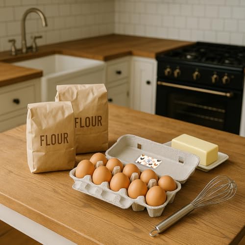 160 Pcs Farm Fresh Eggs Carton Labels, 4 x 2 Inch Rectangular Floral Printed Unwashed Eggs Labels Self-Adhesive Egg Packaging Stickers for Chicken Egg Box Container Farm Supplies - color: Country Style