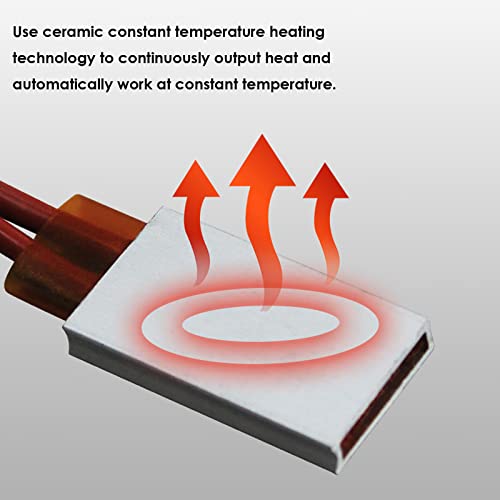 2PCS PTC Heating Element AC/DC 110V 220C Insulated Ceramic Heaters Plate | PTCYIDU Electric Constant Temperature Thermostatic Heaters Plate Aluminum Shell Fast Heating Tools for Small Room Space Use - color: 110V-220C