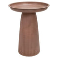 Sunnydaze Modern Bird Bath for Outside, Iron, 23” H, Matte Canyon Clay | UV & Rust-Resistant Matte Finish, Durable Iron,1 Gal Water Cap, Outdoor Birdbath for Garden, Pedestal Bird Bath with Bowl - color: Matte Canyon Clay