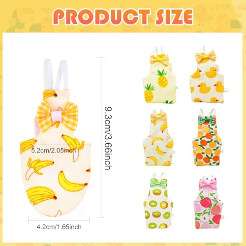 6 Pcs Bird Diapers FAURAPMNG Parrot Nappy Flight Suit Reusable Cockatiel Clothes with Elastic Back Rope Waterproof Inner Layer Washable Diaper Pants for Parakeets, Budgies, Mini Macaws, Quaker Parrots - size: Medium