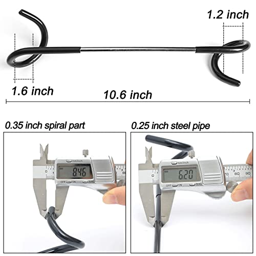 2 PCS Adjustable Wrap Hooks, Bird Feeder Pole Attachment, Extra Feeder Arm, Addition Pole Hook, Hanging Birdfeeder Accessories