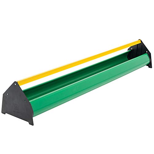 Premier 1 Broiler Trough Feeder for Chickens & Poultry - Green | 48" trough with unrestricted access. Square reel prevents roosting & doubles as carry handle. For broilers, ducks & turkeys.