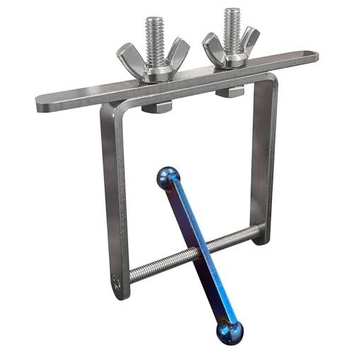 Bird Toys for Large Birds (Blue Spinner) Stainless Steel Bird Toy with Traveling Spinner | Macaw Toys | Durable Puzzle Enrichment Toy for Medium to Large Birds Cockatoos Parrot | Bird Cage Accessories - color: Spinner - Blue Flamed