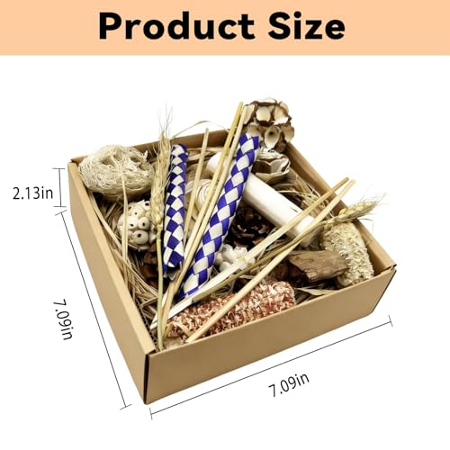 Parrot Foraging Toys Bird Chew Shredding Toys Parakeet Cage Accessories | Burlywood,Box Packaging,Cockatiel Toys,for Parakeets Cockatiels Conures Lovebirds,Helps Reduce Stress & Cage Boredom - color: Burlywood