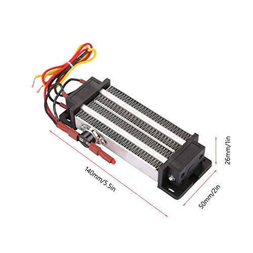 Ceramic Air Heater 500W 110V with Thermostat for Incubator Cabinet Electric Heating Element