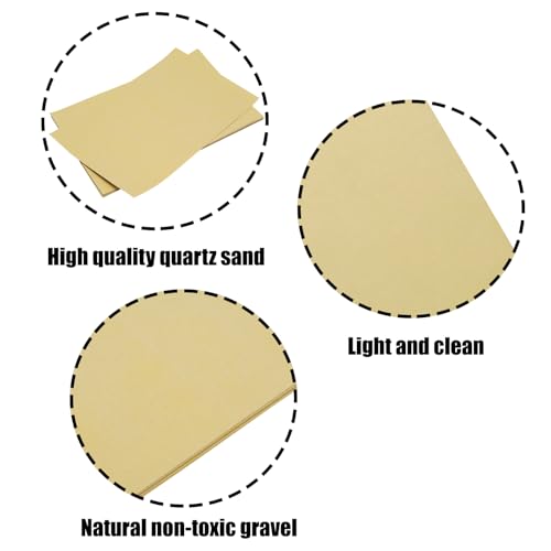 Bird Cage Liner Gravel Paper for Bird Cage Easy Clean Pet Grinding Sandpaper for Bird Cage Pet Animal Cages Cushion (20 PCS, 17" x 11")