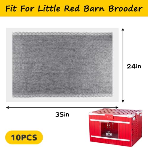 10 Pack Chick Brooder Liners Chick Bedding Bamboo Charcoal Hatchling Liners Keep Waterproof Dry for Baby Chicks, Ducklings, and More