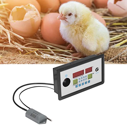 TOPINCN Egg Incubator Automatic Intelligent Incubator Thermostat Egg Incubator Controller for Hatching Chickens Ducks Birds Eggs Home 12V
